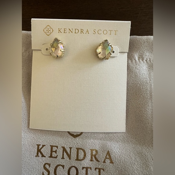 Kendra Scott Jewelry - Kendra Scott Tessa Dichroic Glass Gold Plated Stud Earrings